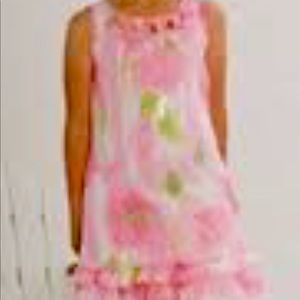 Girl’s Biscotti floral print dress. Like new